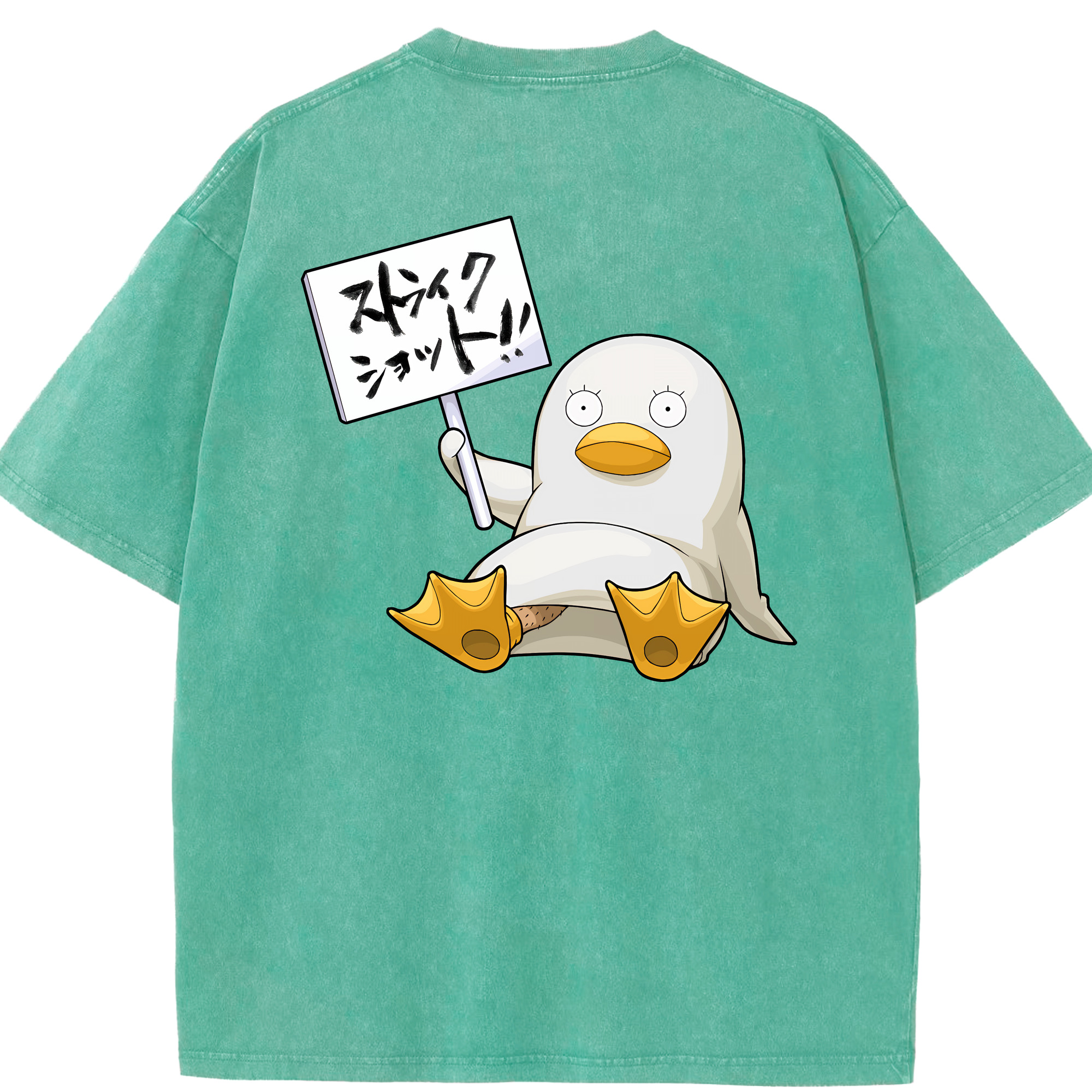 （画像用） ぎんたま 坂田銀時（さかたぎんとき） 神楽 志村新八（しむら しんぱち） GINTAMA Sakata Gintoki Kagura Shimura Shinpachi 綿100% ヴィンテージ風 半袖Tシャツ（背面プリント）